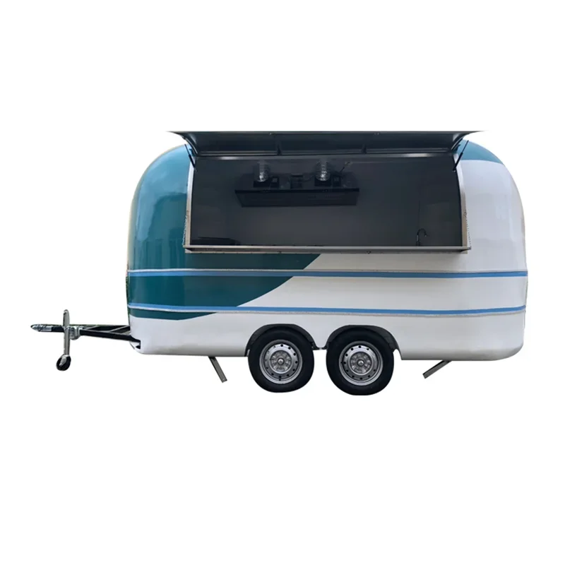 Coffee Tea Kiosk - Commercial Catering Trailer Street Ice Cream