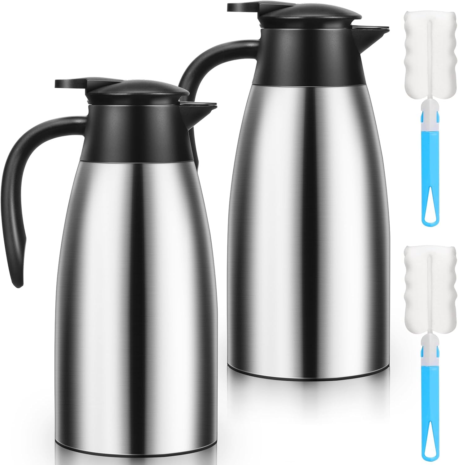 Coffee Tea Images - 2 Pcs 68oz Stainless Steel Coffee