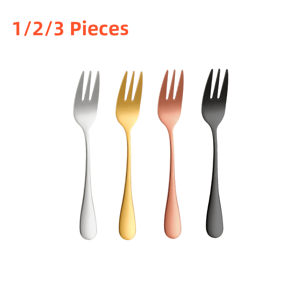Coffee Tea Sugar Canister Set - 1/2/3 Pieces Gold Fruit Fork Stainless