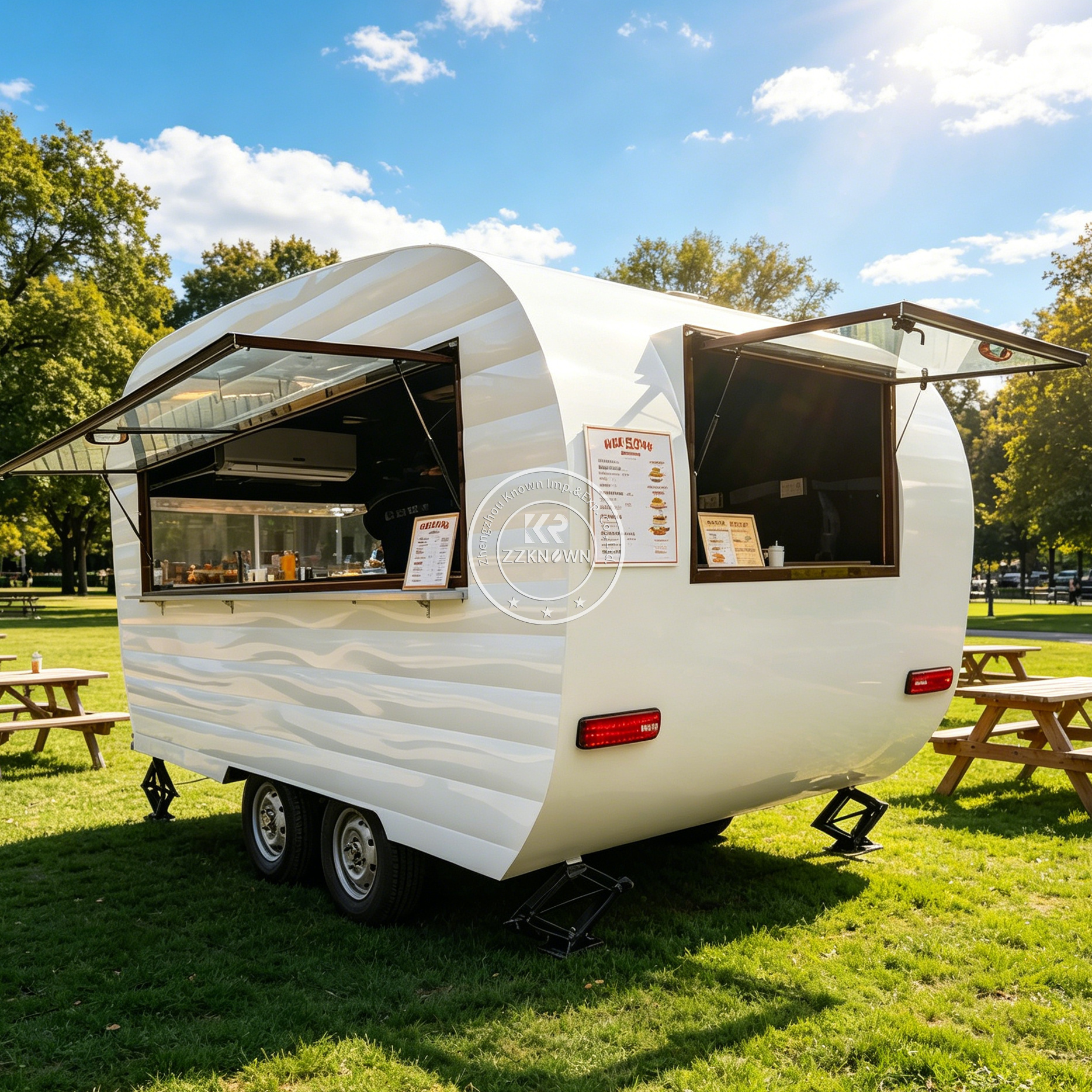 Coffee Tea Kiosk - Commercial Mobile Pizza Coffee Kiosk Bubble