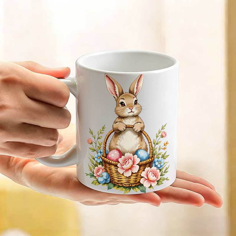 1PCS Easter Bunny Egg Basket C - Coffee Tea Gift Basket บทวิจารณ์และราคา