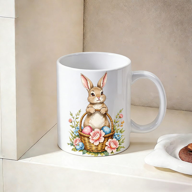 1PCS Easter Bunny Egg Basket C - Coffee Tea Gift Basket บทวิจารณ์และราคา