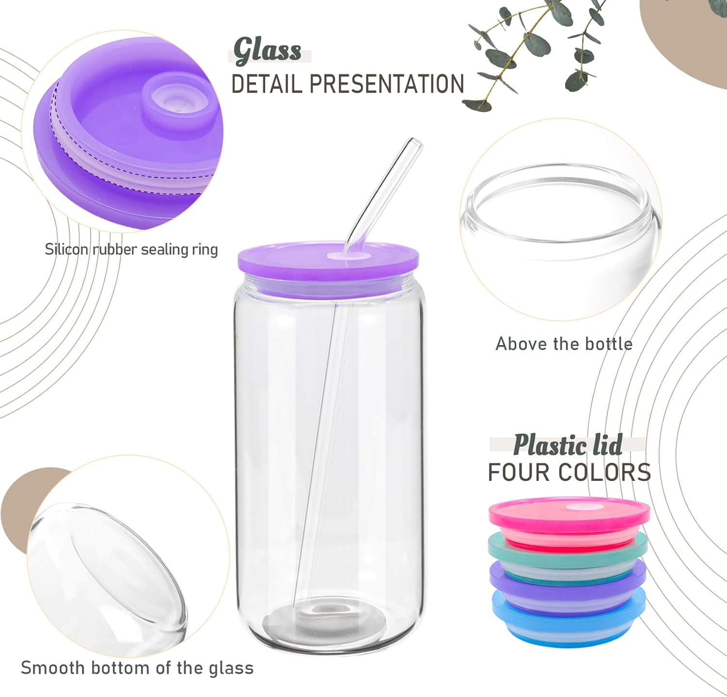 20 Pack Drinking Glasses with  - Coffee Tea Images บทวิจารณ์และราคา