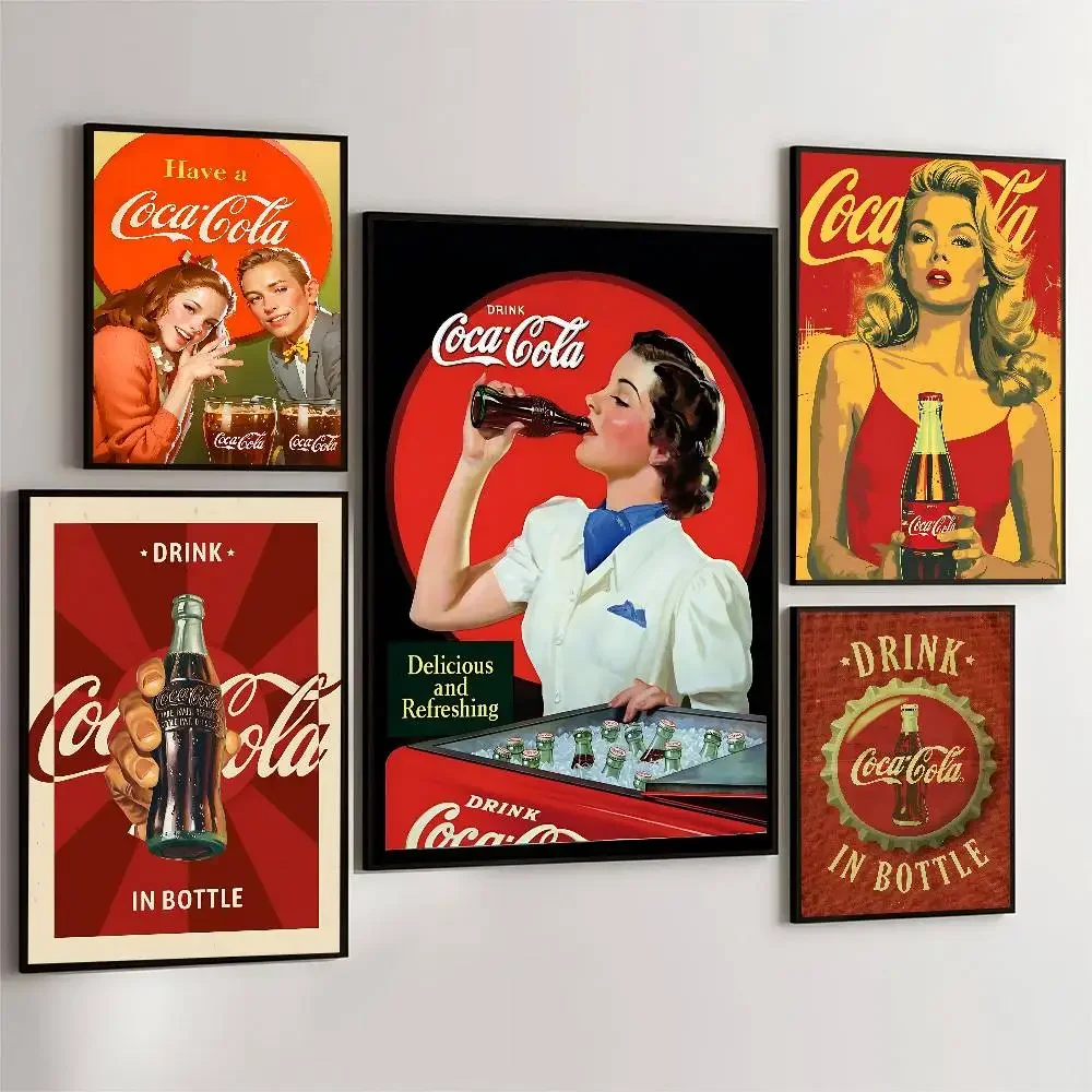Classic Vintage C-Coca C-cola  - Coffee Tea Poster บทวิจารณ์และราคา