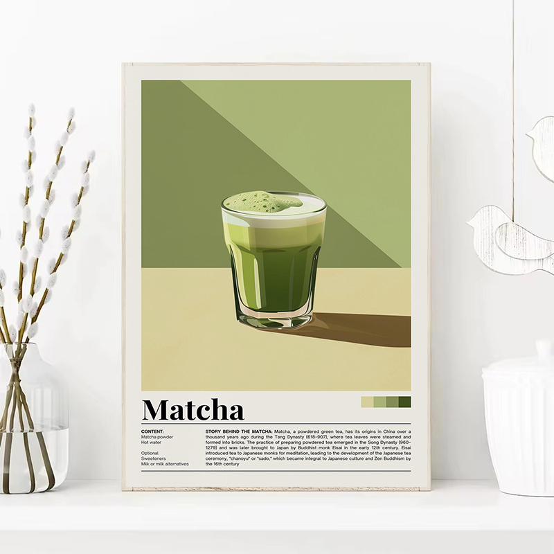 Vintage Coffee Beverage Poster - Coffee Tea Poster บทวิจารณ์และราคา