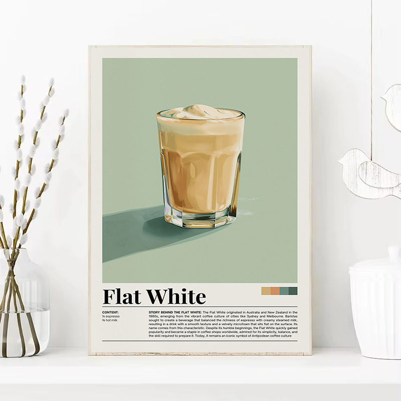 Vintage Coffee Beverage Poster - Coffee Tea Poster บทวิจารณ์และราคา