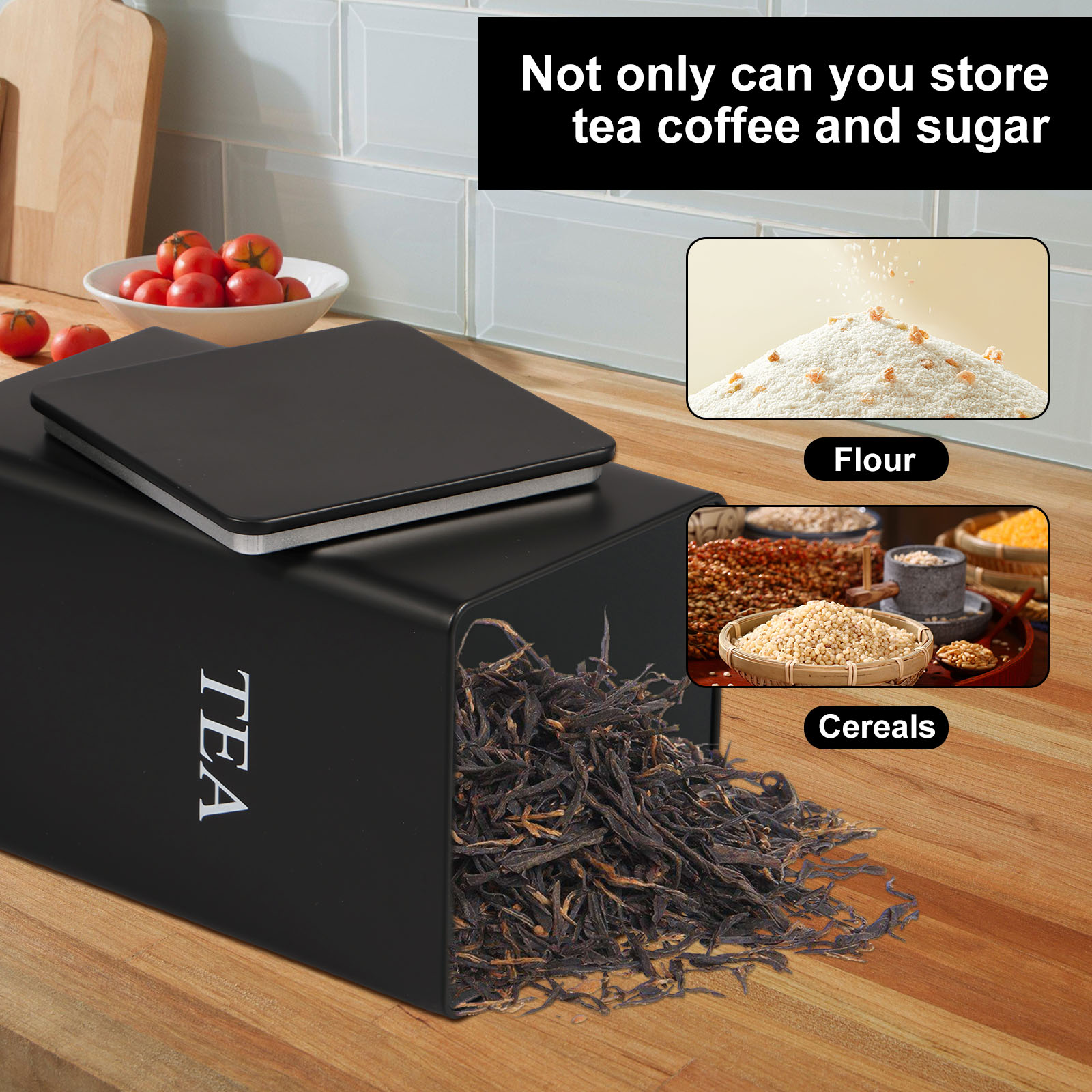 3Pcs Coffee Bean Storage Canis - Coffee Tea Sugar Canister Set บทวิจารณ์และราคา