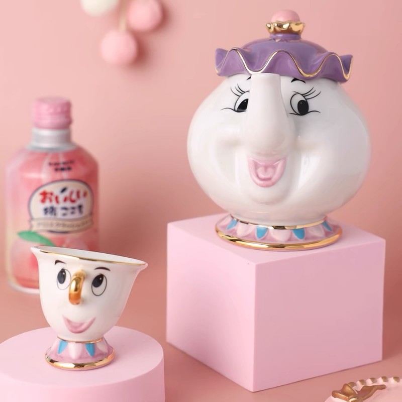Disney Teapot Cute Cartoon Bea - Good Coffee Tea บทวิจารณ์และราคา