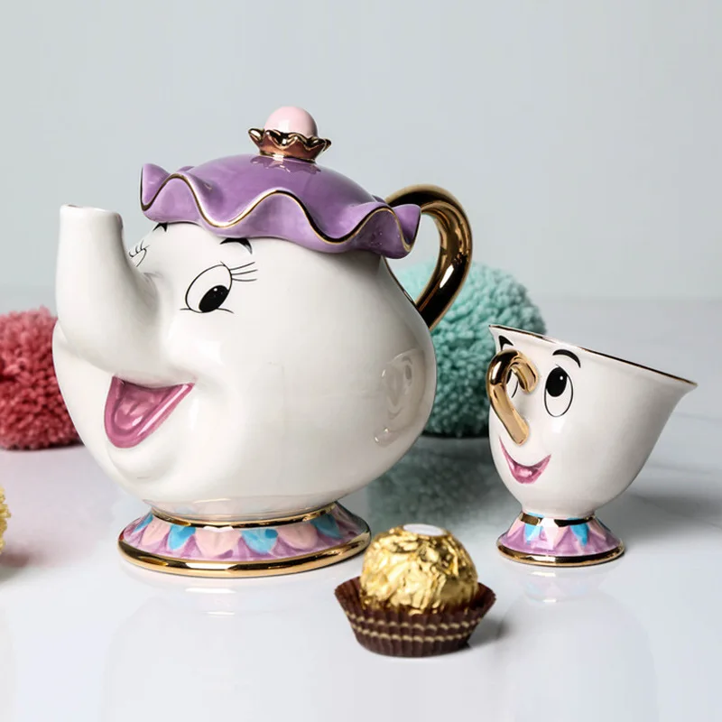 Disney Teapot Cute Cartoon Bea - Good Coffee Tea บทวิจารณ์และราคา