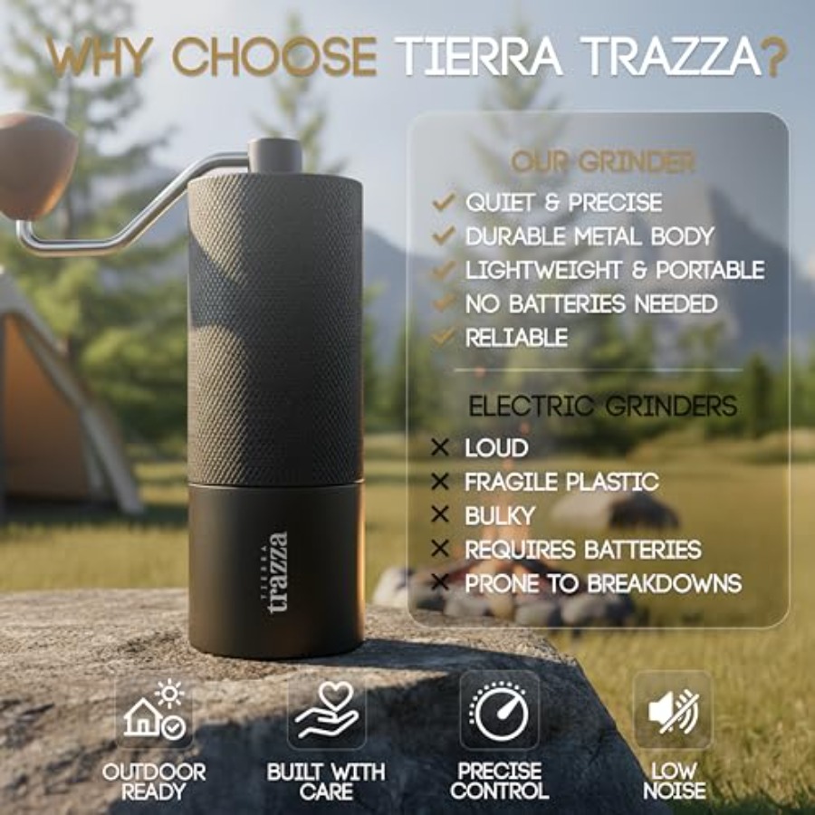 Manual Coffee Grinder, Conical - Coffee & Tea Difabis บทวิจารณ์และราคา