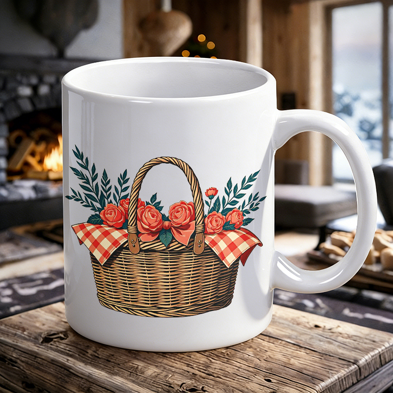 Cup & Mug Set, Country Rose Fl - Coffee Tea Gift Basket บทวิจารณ์และราคา