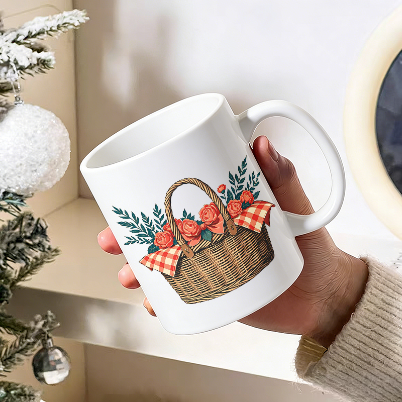Cup & Mug Set, Country Rose Fl - Coffee Tea Gift Basket บทวิจารณ์และราคา