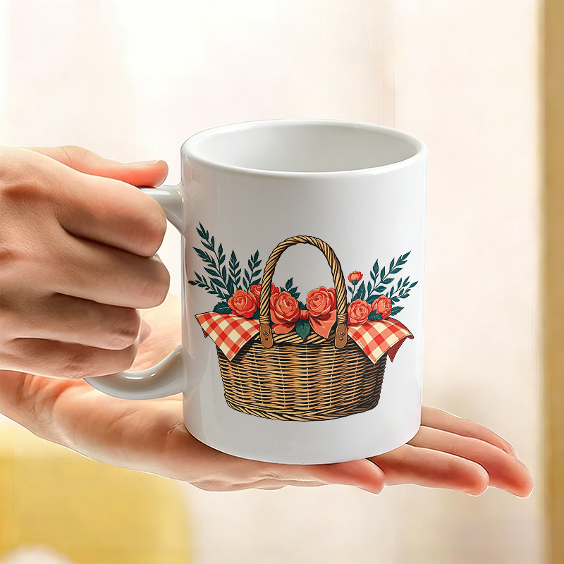 Cup & Mug Set, Country Rose Fl - Coffee Tea Gift Basket บทวิจารณ์และราคา