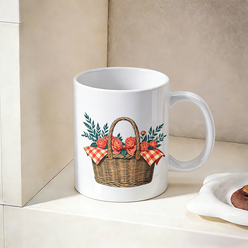 Cup & Mug Set, Country Rose Fl - Coffee Tea Gift Basket บทวิจารณ์และราคา