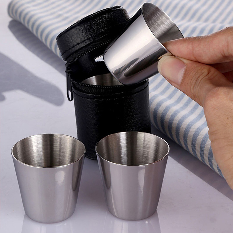 4/6Pcs Stainless Steel Cups Mi - Coffee Tea Sugar Canister Set บทวิจารณ์และราคา