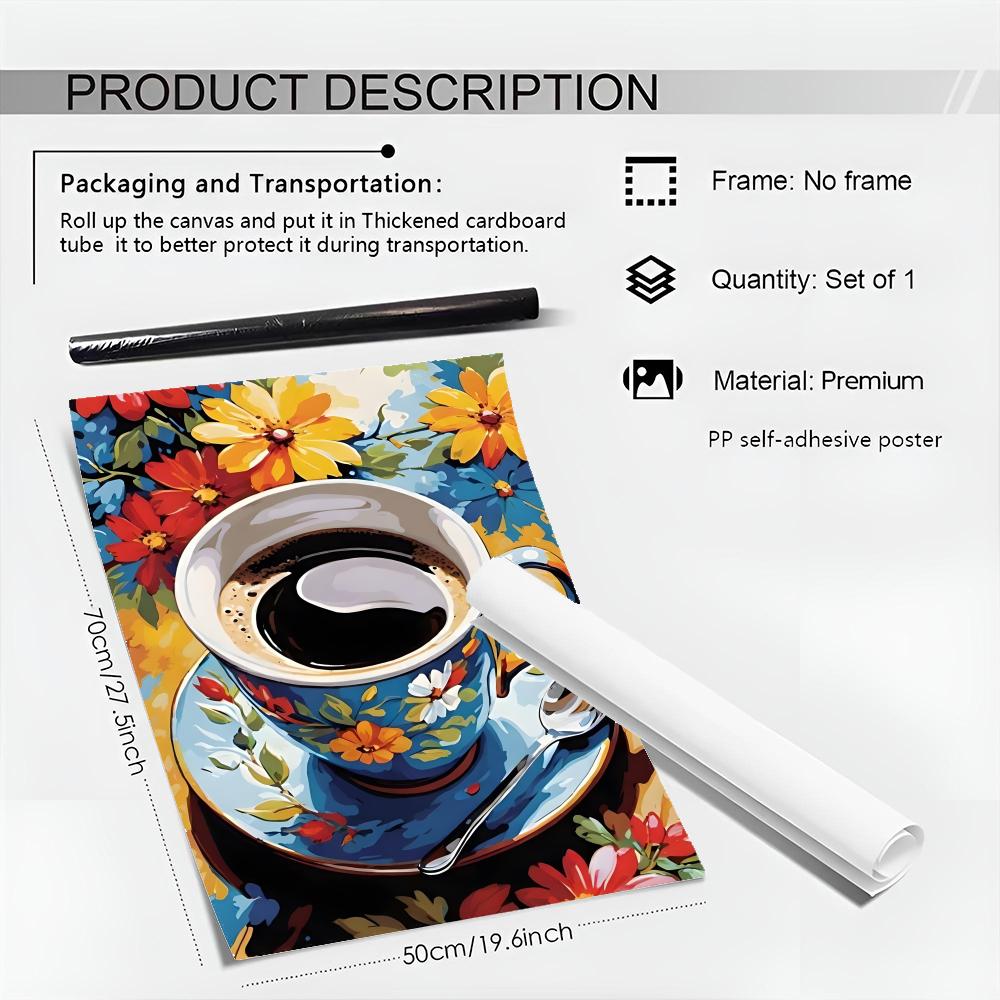 Afternoon tea coffee cup Poste - Coffee Tea Poster บทวิจารณ์และราคา
