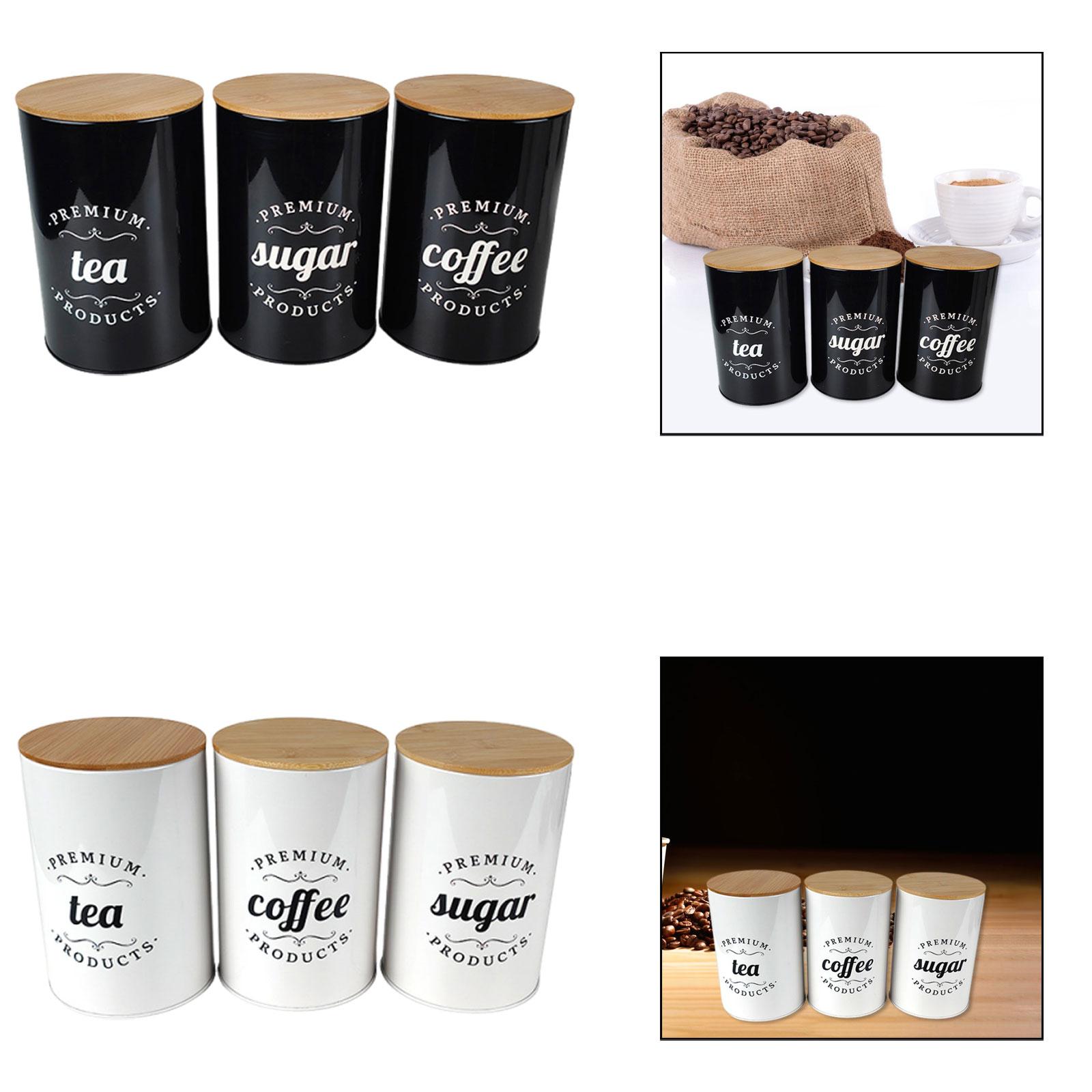 Tinplate Coffee Tea Sugar Stor - Coffee Tea Sugar Canister Set บทวิจารณ์และราคา