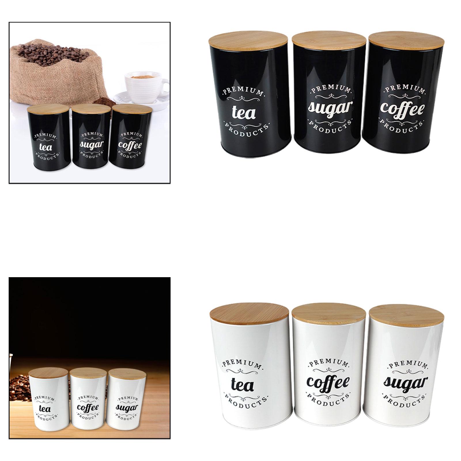 Tinplate Coffee Tea Sugar Stor - Coffee Tea Sugar Canister Set บทวิจารณ์และราคา