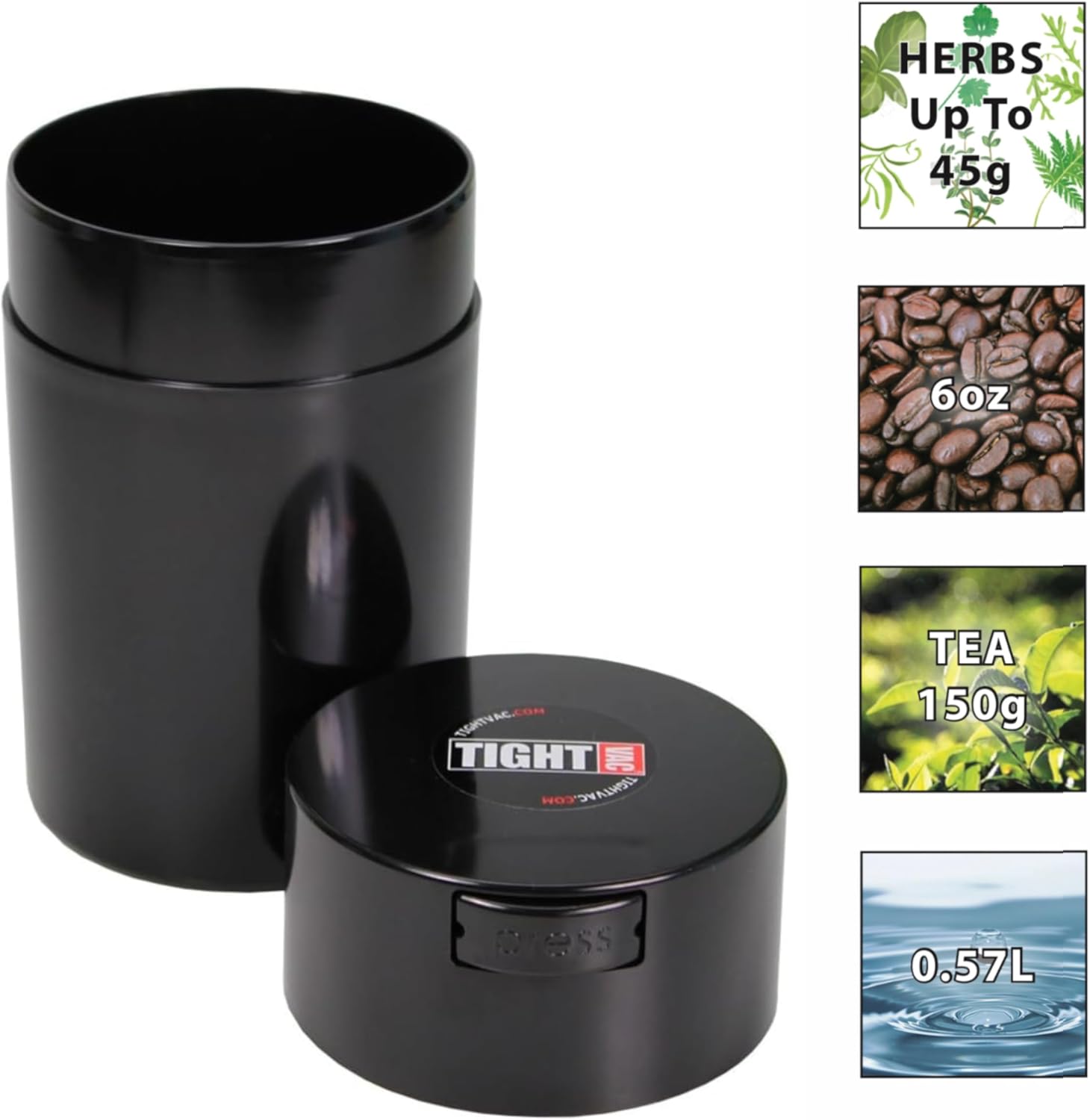 1 oz to 6 oz Airtight Containe - Good Coffee Tea บทวิจารณ์และราคา