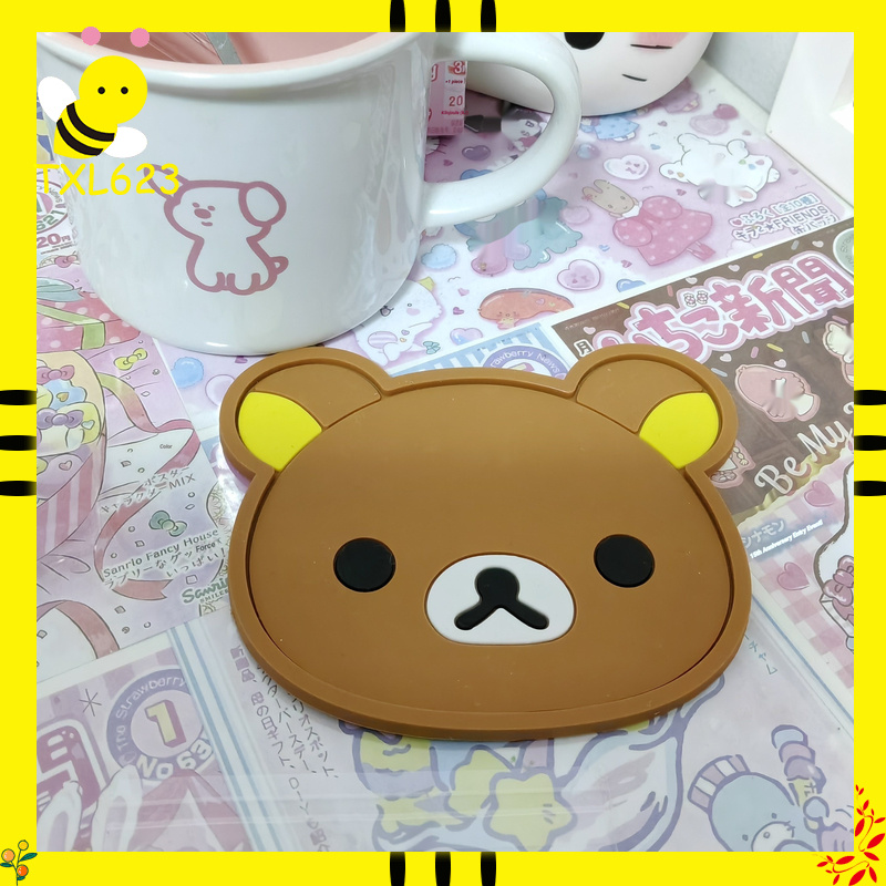 Rilakkuma Silicone Cup Coaster - Good Coffee Tea บทวิจารณ์และราคา