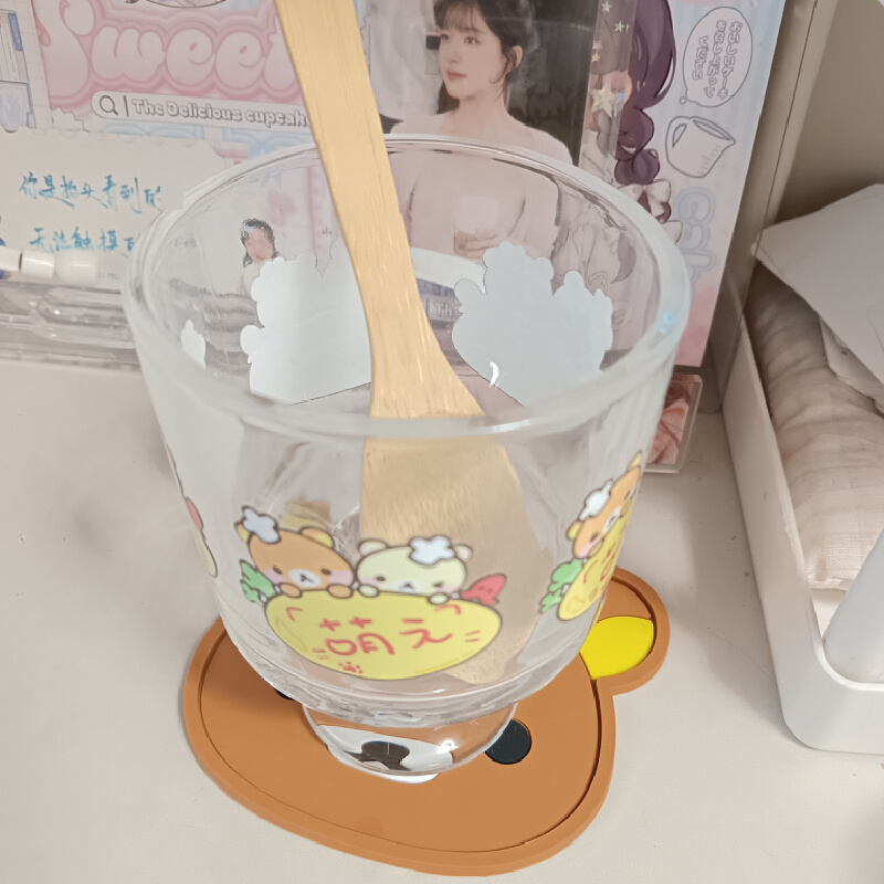 Rilakkuma Silicone Cup Coaster - Good Coffee Tea บทวิจารณ์และราคา