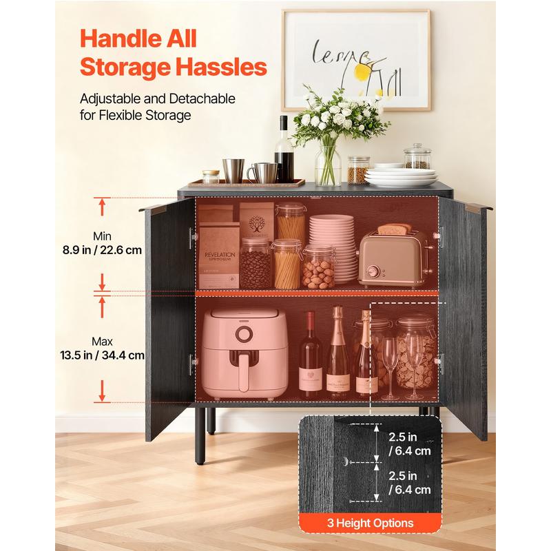 Coffee Bar Cabinet, Mid Centur - Coffee & Tea Difabis บทวิจารณ์และราคา