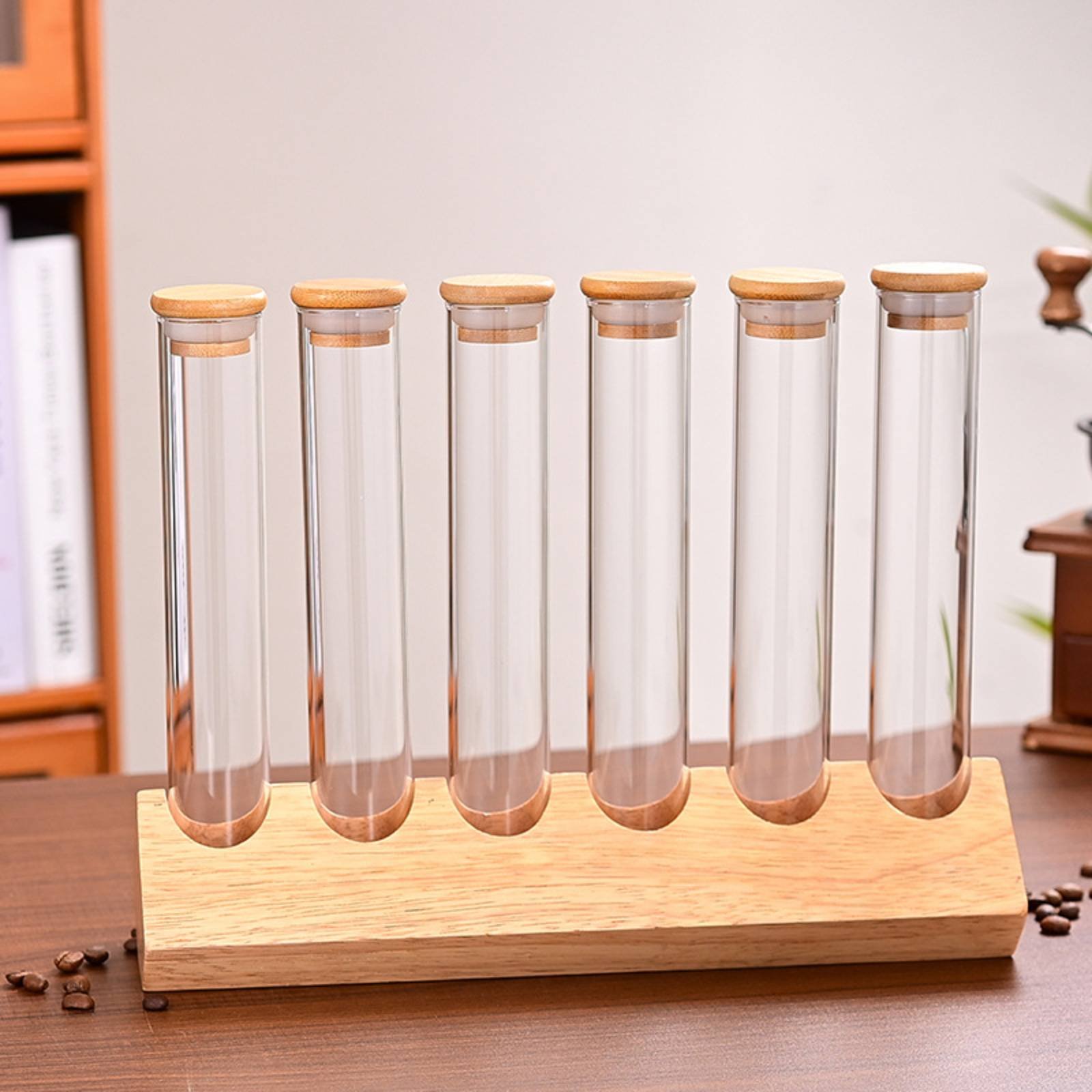 Glass Tube Container Set with  - Coffee Bean & Tea Menu บทวิจารณ์และราคา
