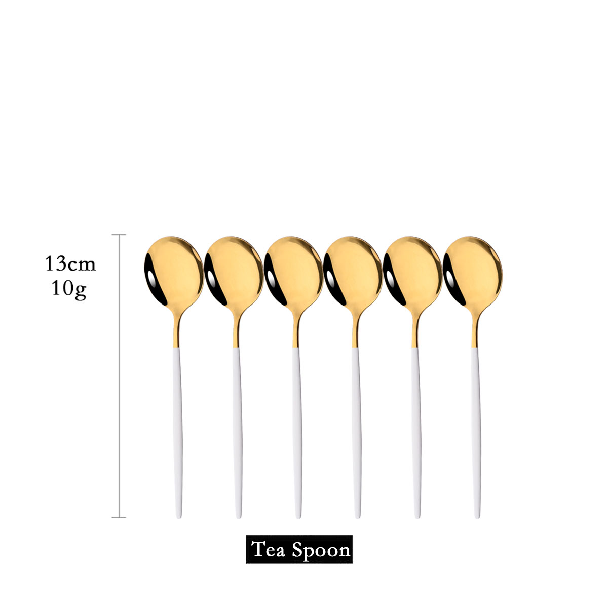 6Pcs Mirror White Gold Tea Spo - Coffee Tea Sugar Canister Set บทวิจารณ์และราคา