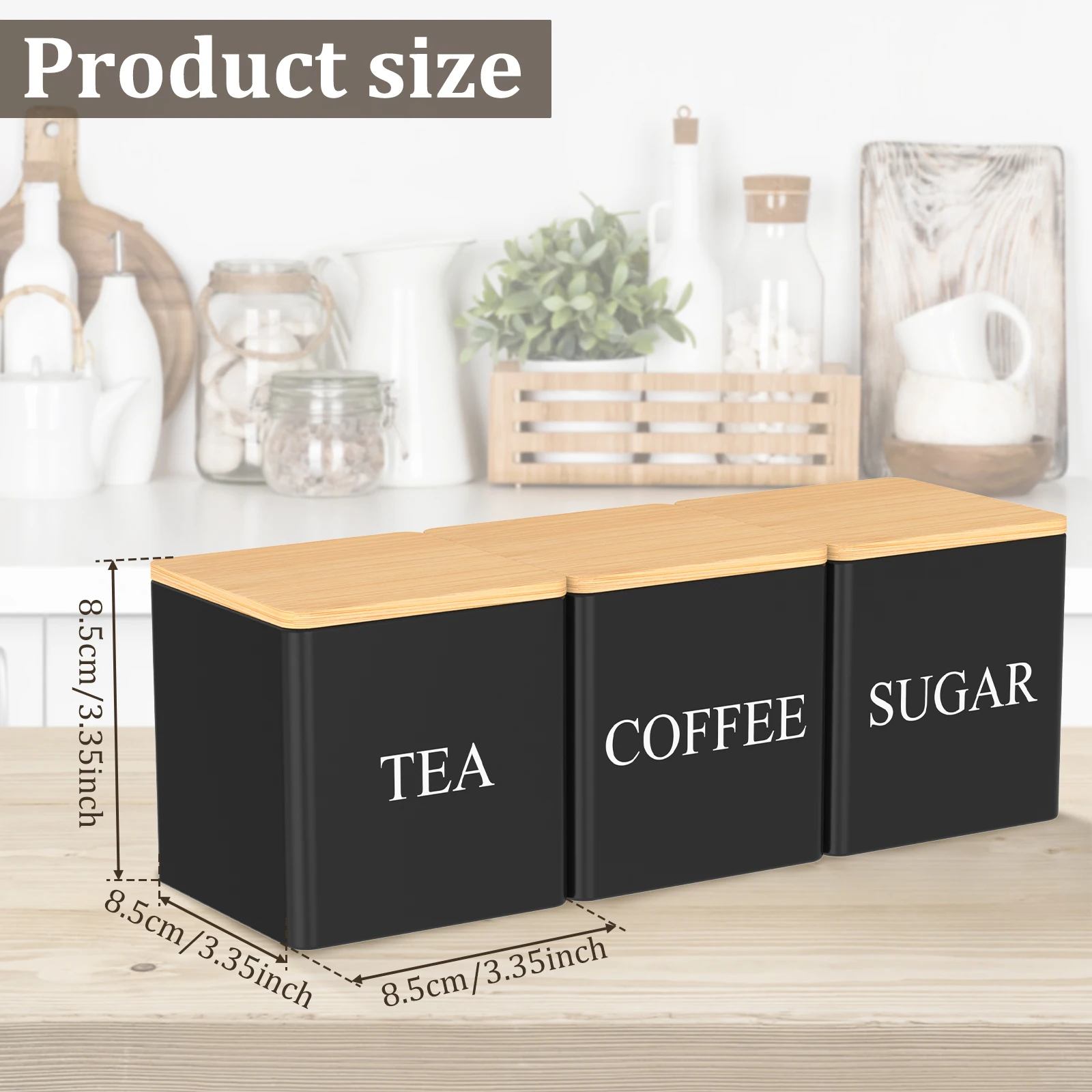 3Pcs Set 500ml Tea Sugar Coffe - Coffee Tea Sugar Canister Set บทวิจารณ์และราคา