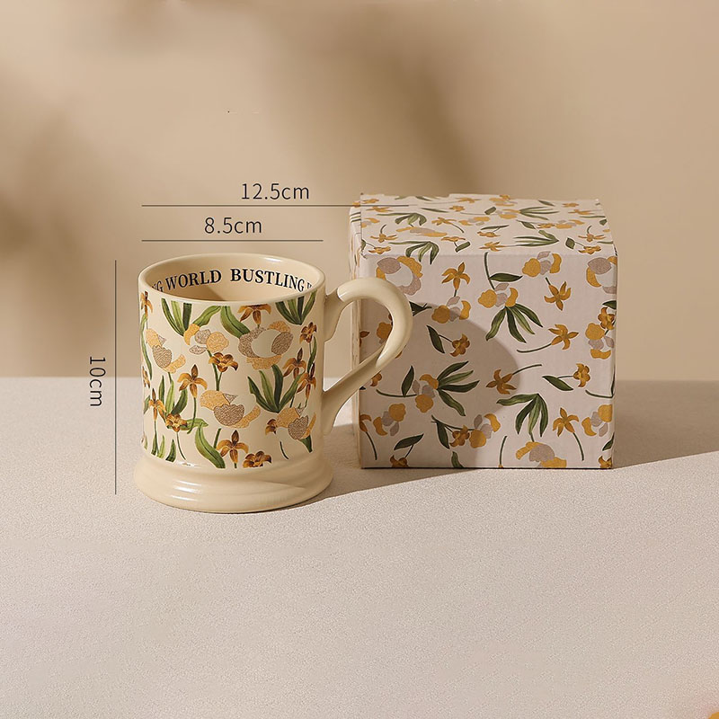 Vintage Floral Ceramic Coffee  - Good Coffee Tea บทวิจารณ์และราคา