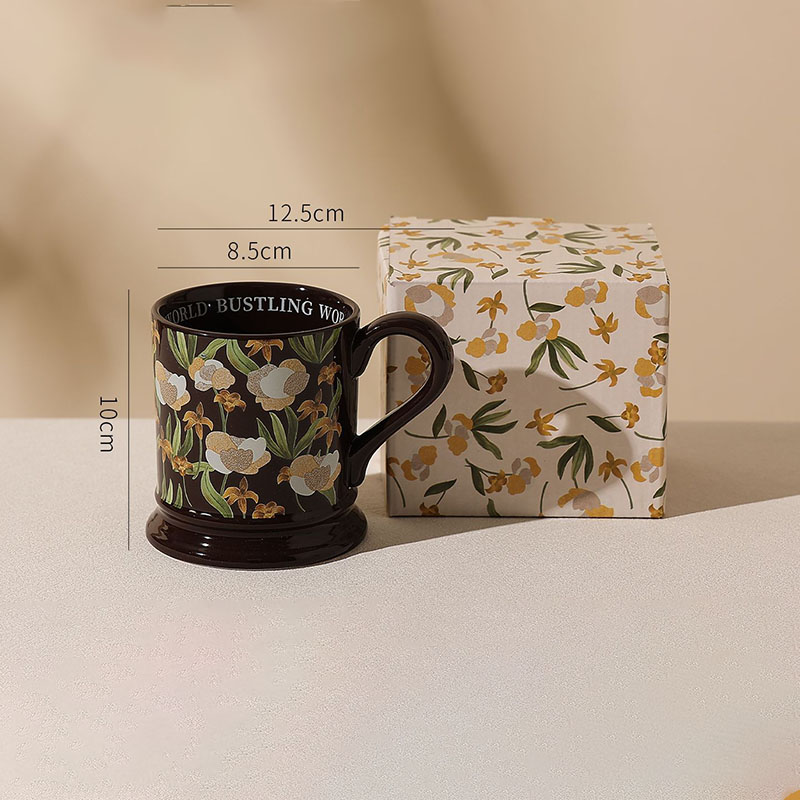 Vintage Floral Ceramic Coffee  - Good Coffee Tea บทวิจารณ์และราคา