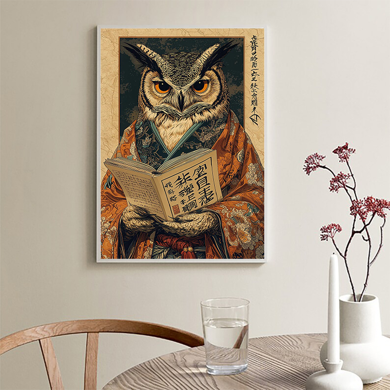 Retro Japanese Frog Drink Coff - Coffee Tea Poster บทวิจารณ์และราคา