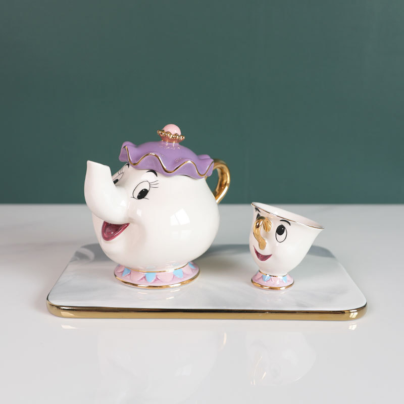 Hot Teapot Cartoon Beauty And  - Good Coffee Tea บทวิจารณ์และราคา