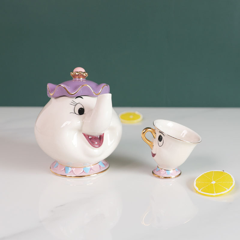 Hot Teapot Cartoon Beauty And  - Good Coffee Tea บทวิจารณ์และราคา