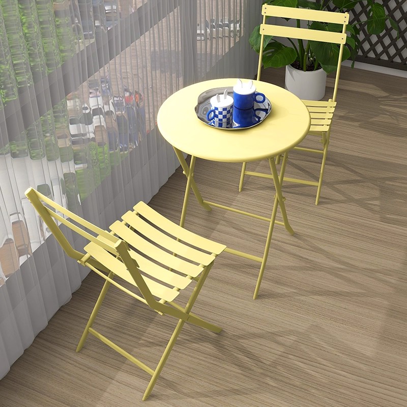 Small Folding Tea Table with C - Coffee Tea For Garden บทวิจารณ์และราคา