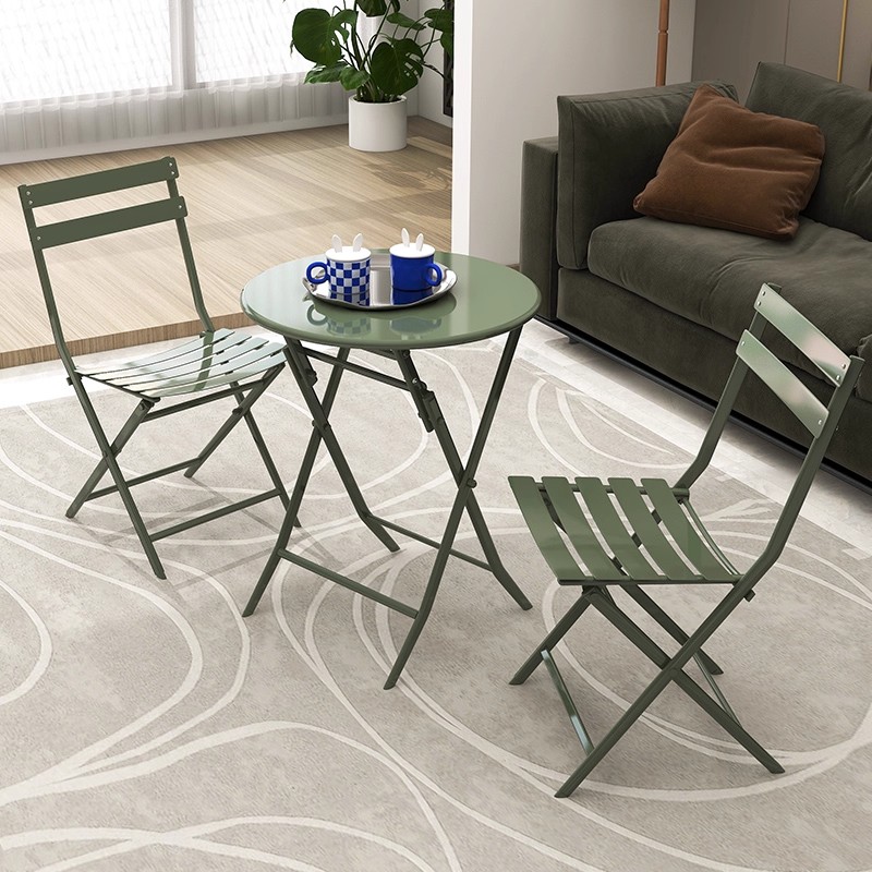 Small Folding Tea Table with C - Coffee Tea For Garden บทวิจารณ์และราคา