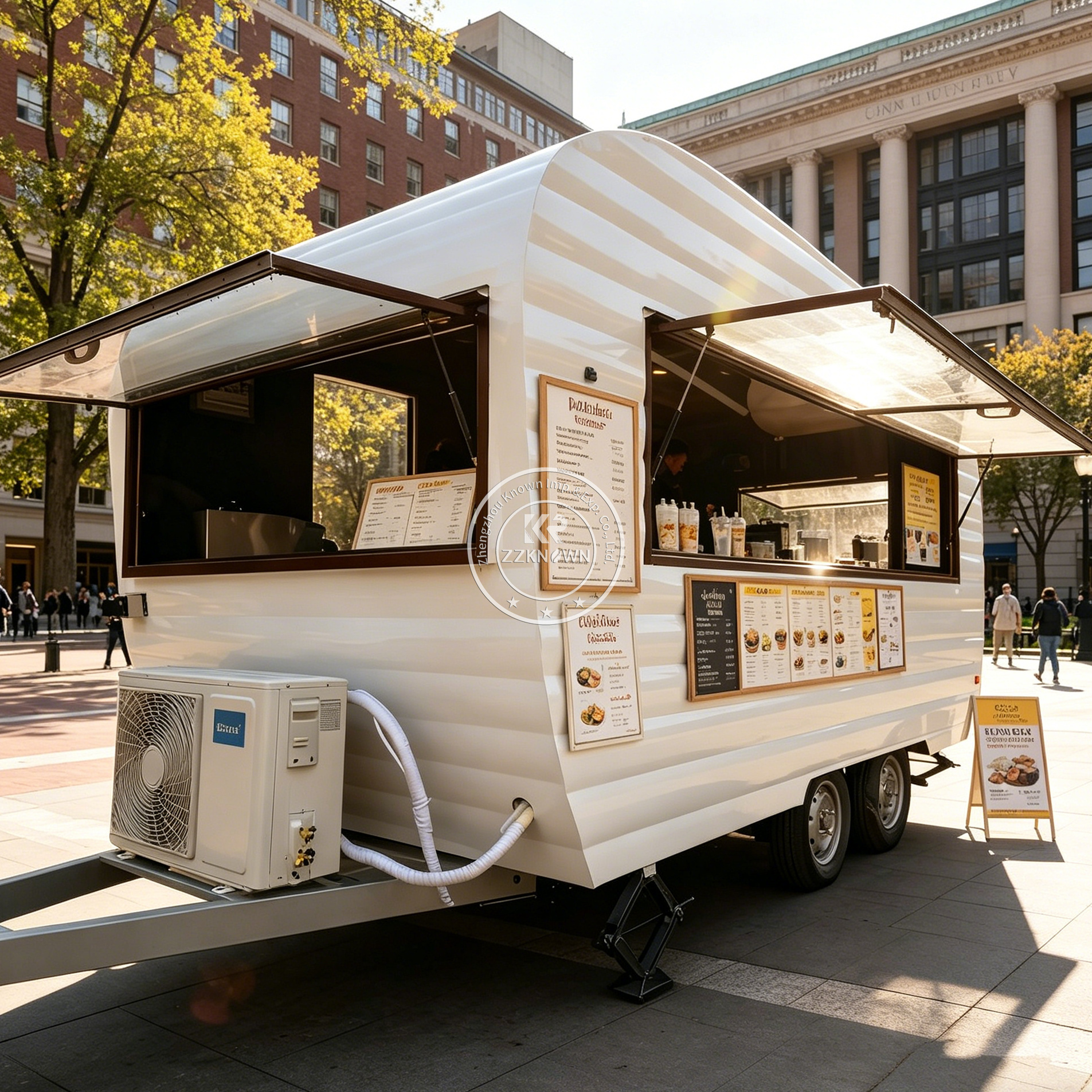 Commercial Mobile Pizza Coffee - Coffee Tea Kiosk บทวิจารณ์และราคา