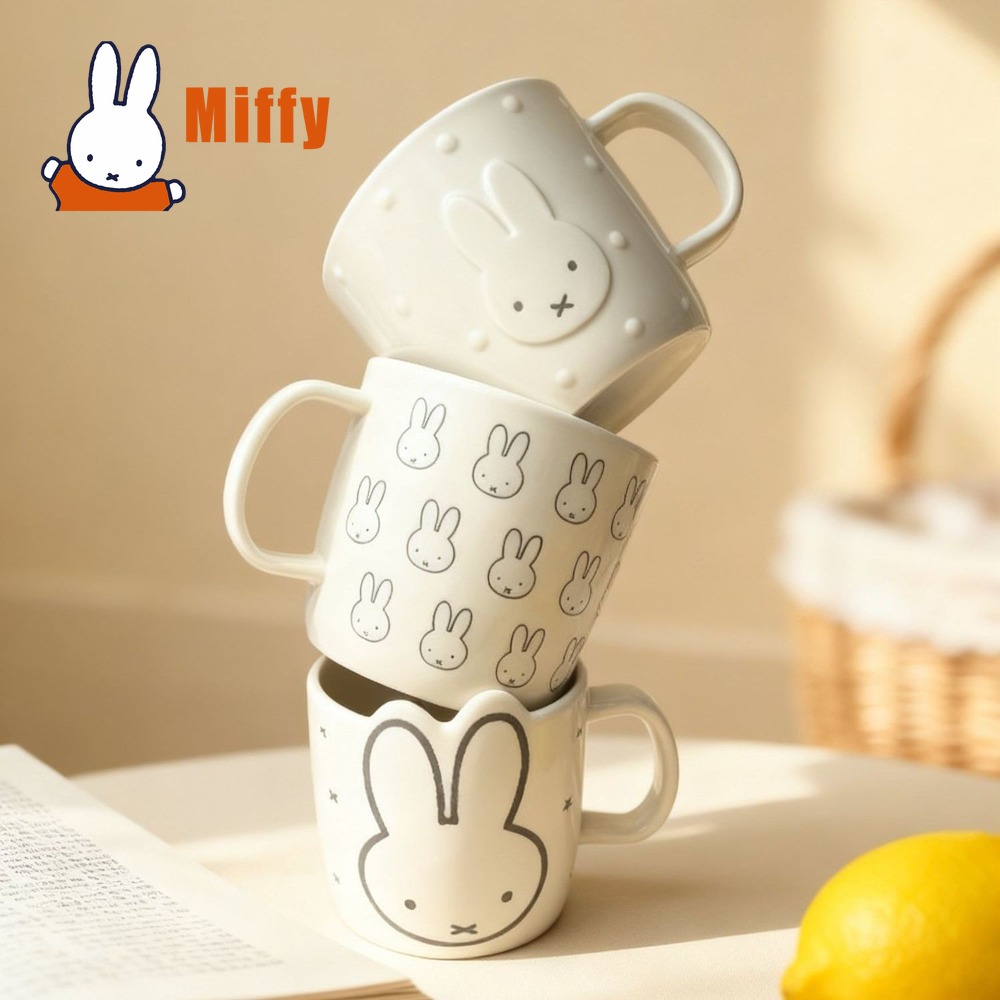 Kawaii Miffy Ceramic Mug Cute  - Coffee Tea Good Morning บทวิจารณ์และราคา