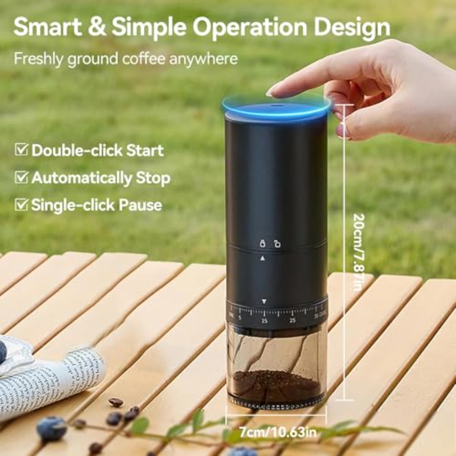 Portable Electric Coffee Grind - Coffee & Tea Difabis บทวิจารณ์และราคา