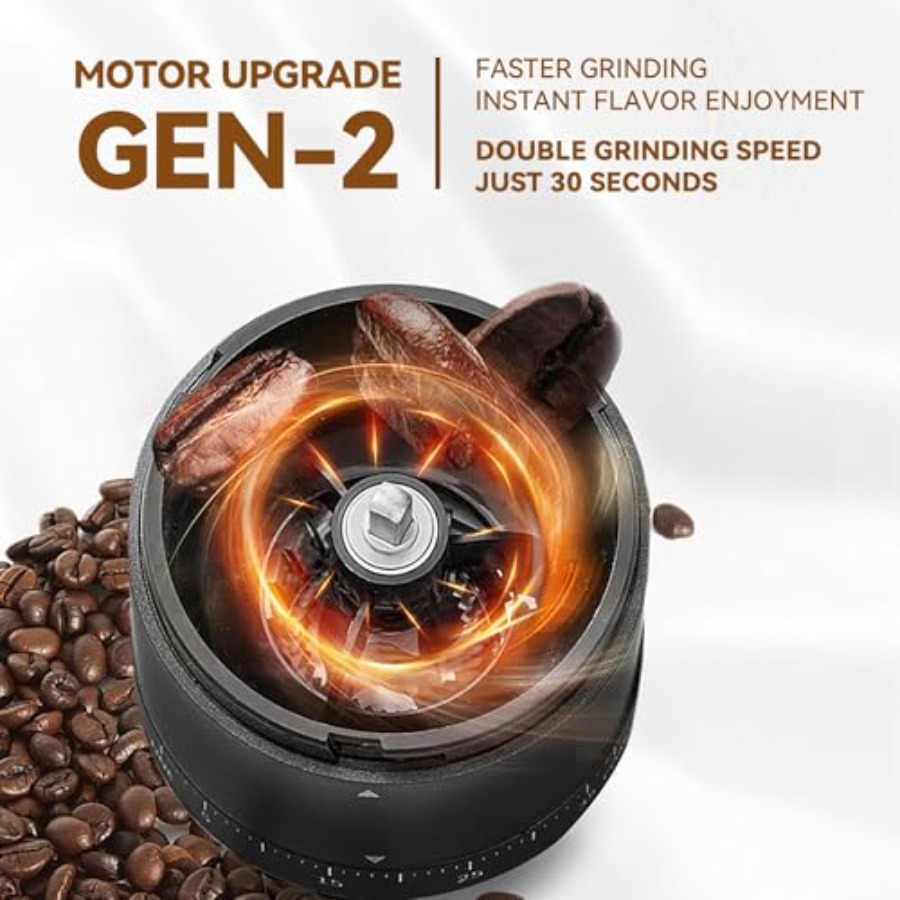 Portable Electric Coffee Grind - Coffee & Tea Difabis บทวิจารณ์และราคา