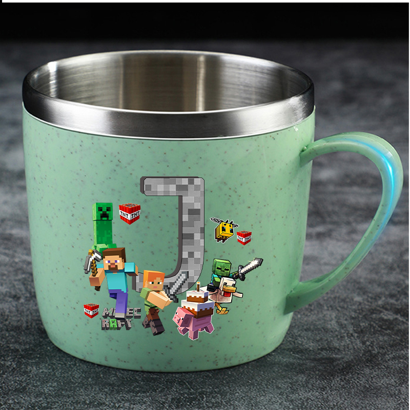 Minecrafted Water Cup for Boy  - Good Coffee Tea บทวิจารณ์และราคา