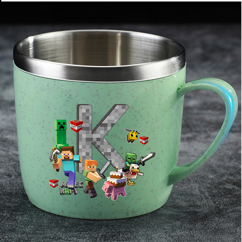 Minecrafted Water Cup for Boy  - Good Coffee Tea บทวิจารณ์และราคา