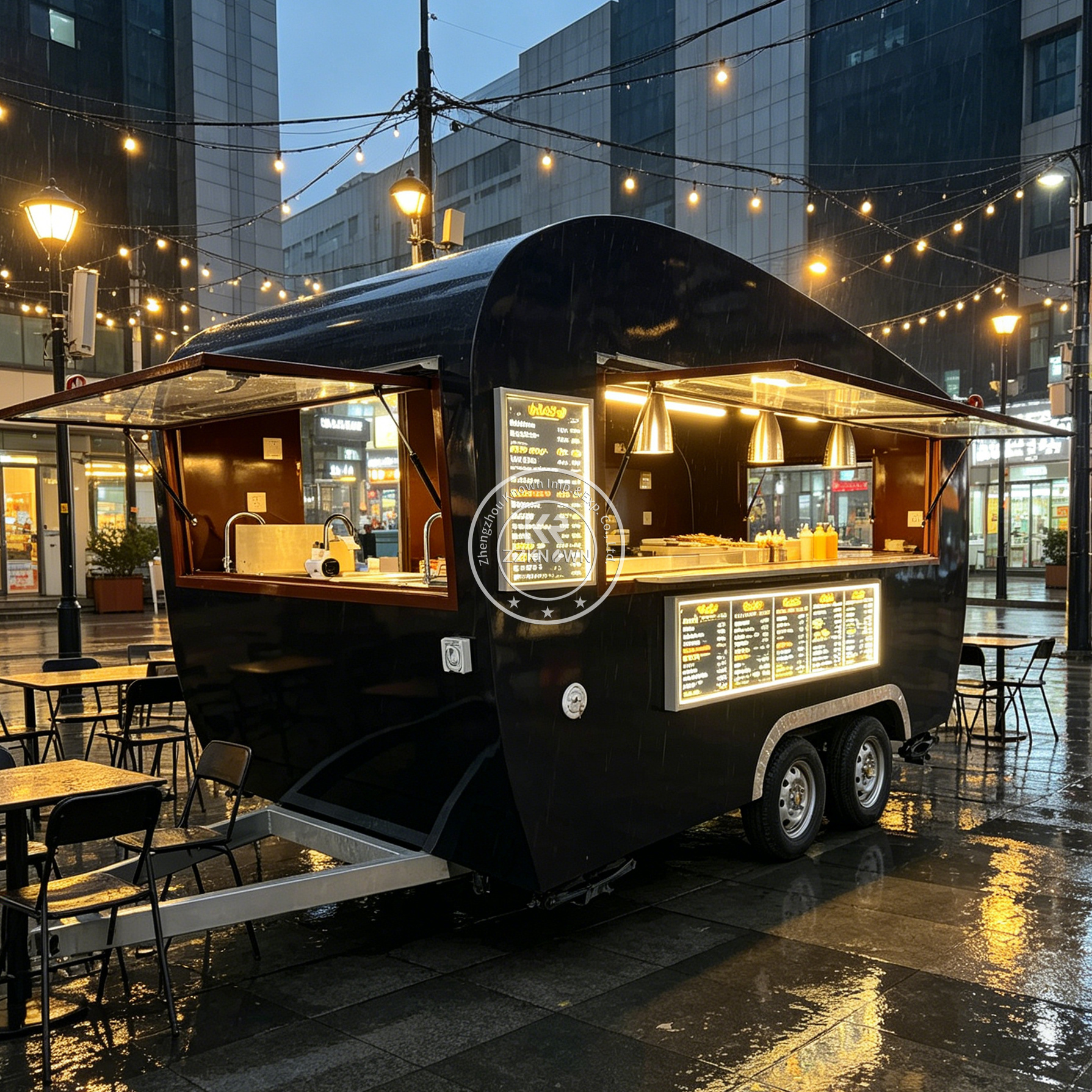 Outdoor Mobile Coffee Bubble T - Coffee Tea Kiosk บทวิจารณ์และราคา