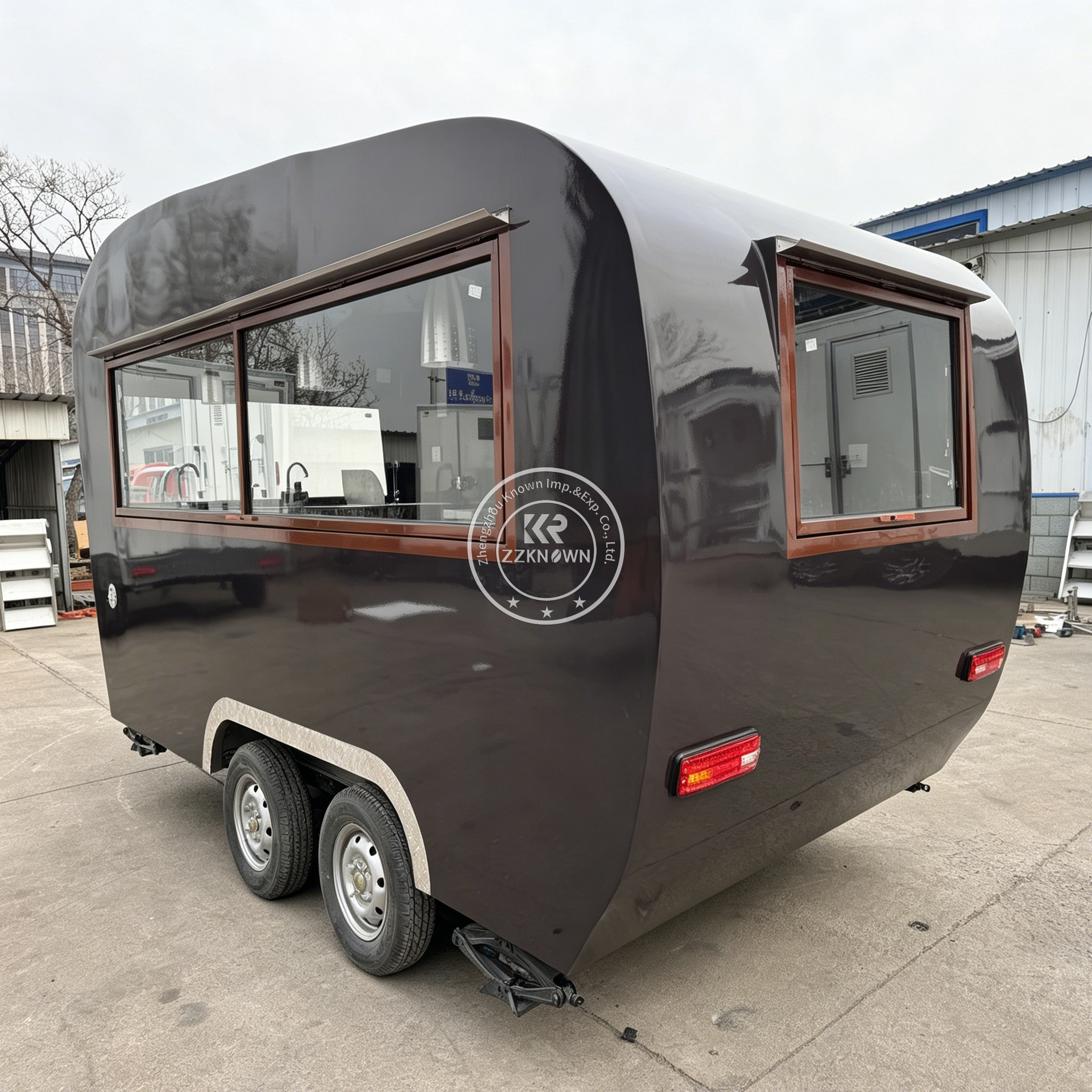 Outdoor Mobile Coffee Bubble T - Coffee Tea Kiosk บทวิจารณ์และราคา