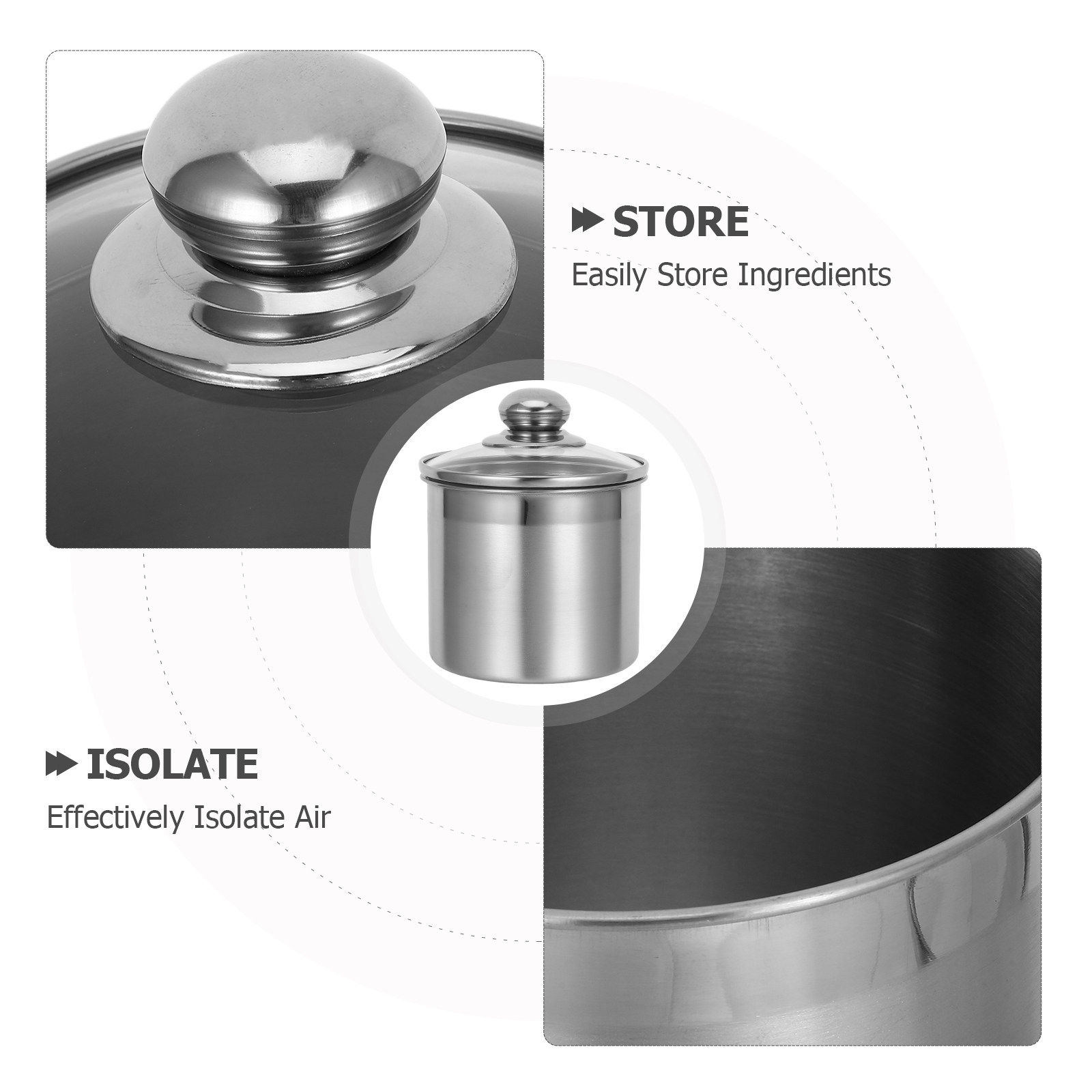 Stainless Steel Kitchen Canist - Coffee Tea Sugar Canister Set บทวิจารณ์และราคา