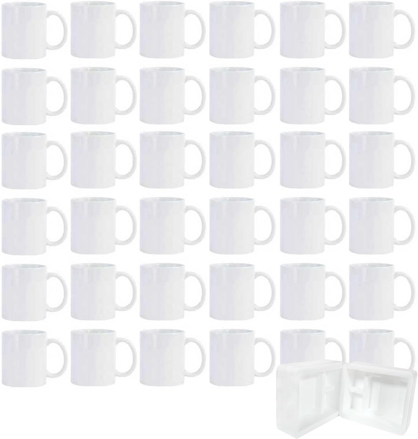 36pcs Sublimation Mugs 11oz Wh - Coffee Tea Images บทวิจารณ์และราคา