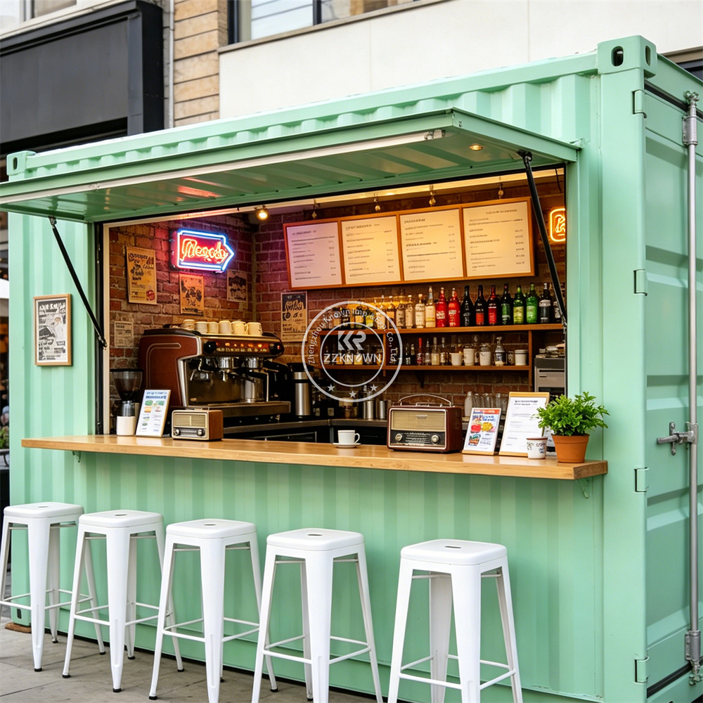 Mobile Kitchen Container Trail - Coffee Tea Kiosk บทวิจารณ์และราคา