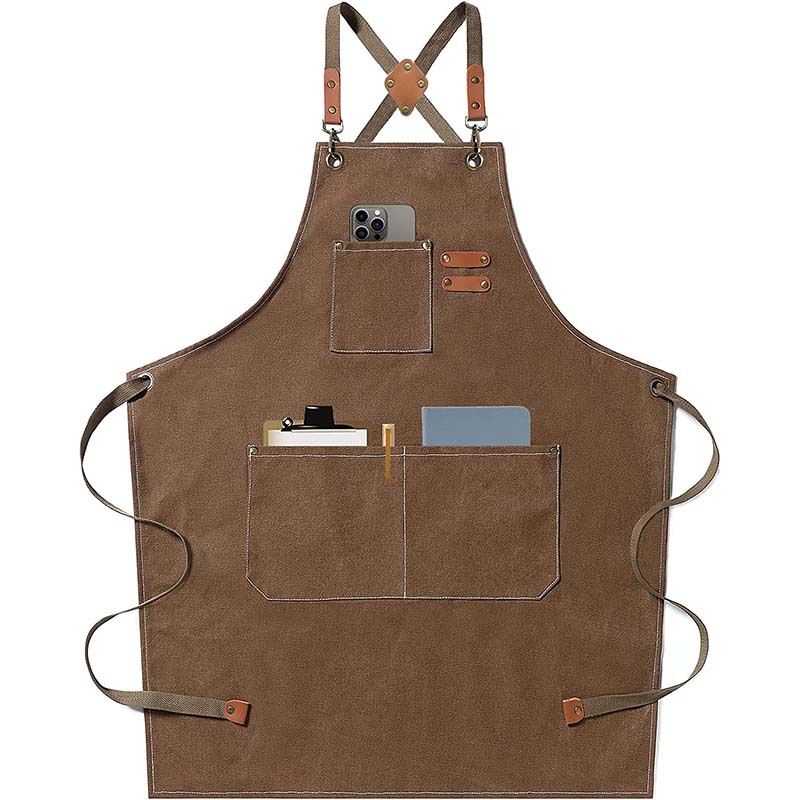 Canvas apron made of cotton su - Coffee Tea For Garden บทวิจารณ์และราคา