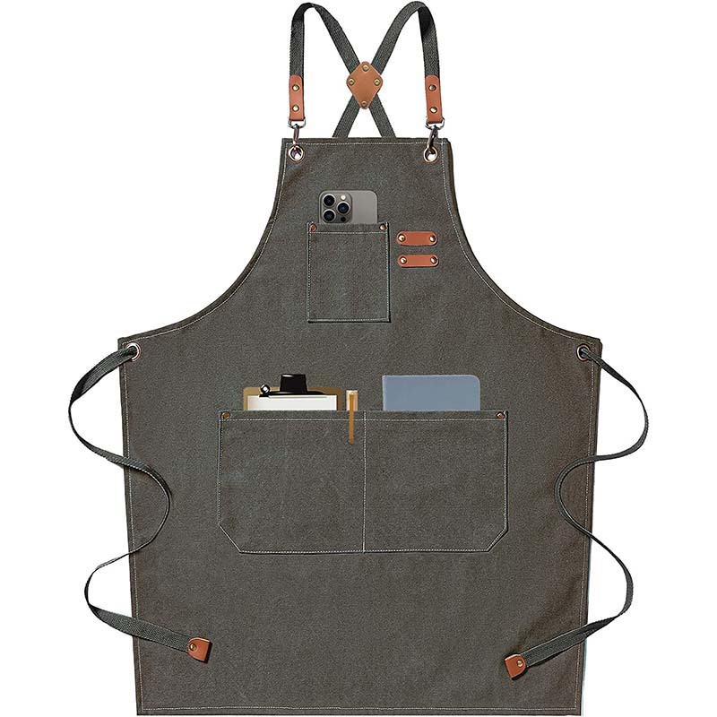 Canvas apron made of cotton su - Coffee Tea For Garden บทวิจารณ์และราคา