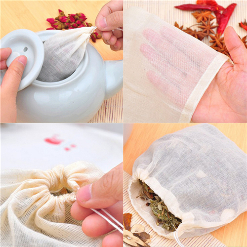 1pc/10Pcs Cotton Tea Bags Musl - Coffee Tea For Garden บทวิจารณ์และราคา